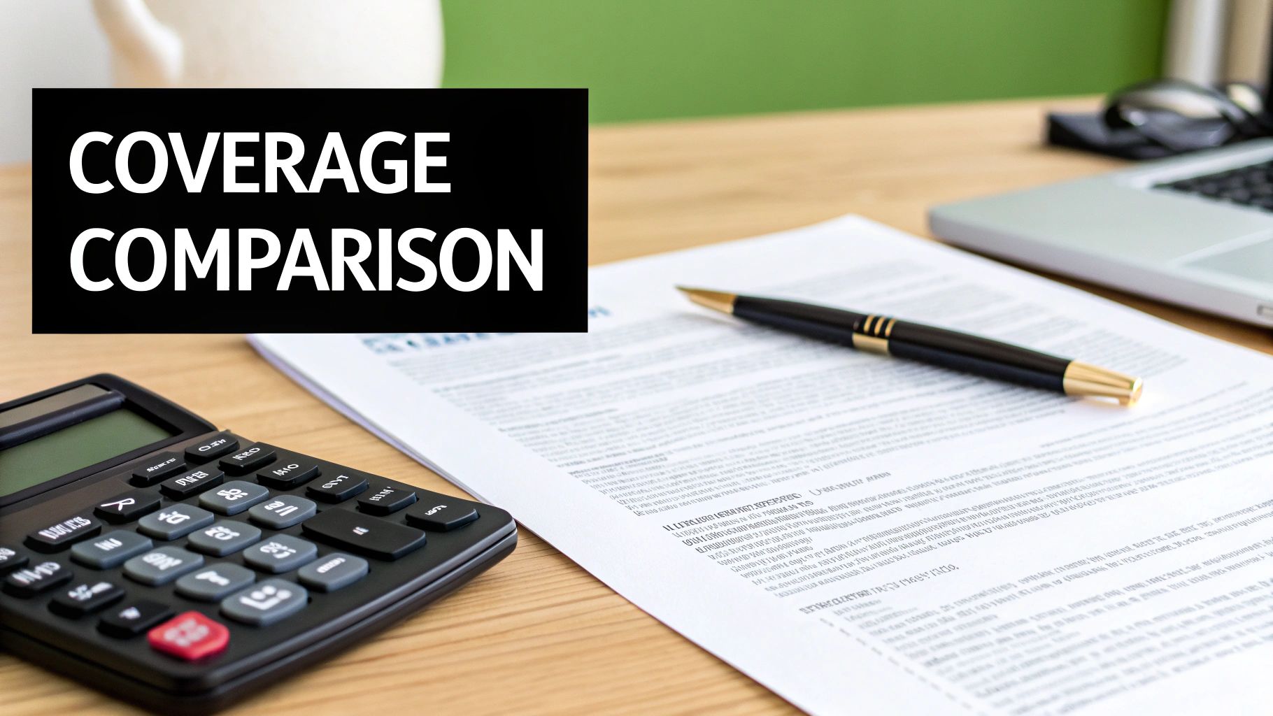 A calculator and car keys on a table, symbolizing the cost-benefit analysis of insurance.