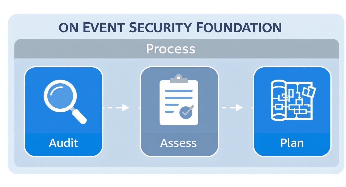 Infographic about security for event
