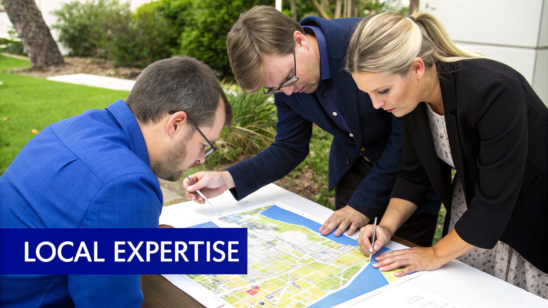 A professional security manager and a client shaking hands, signifying a new partnership.