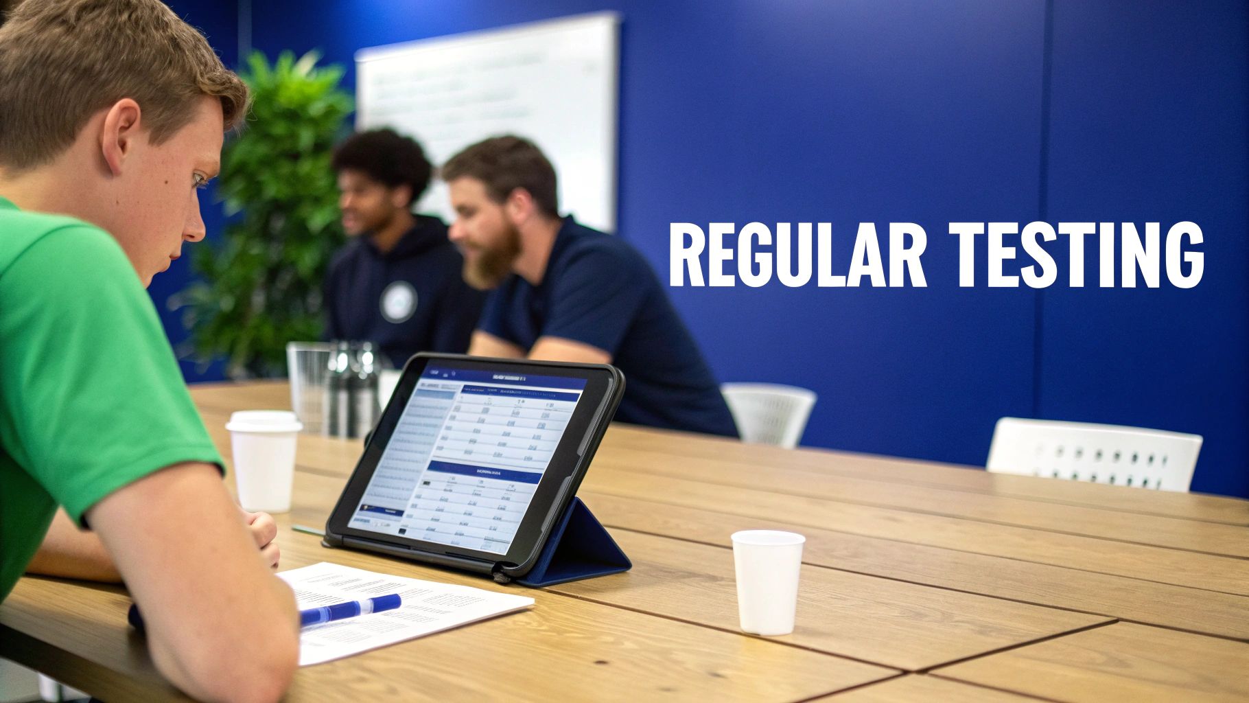 Security team in mock drill