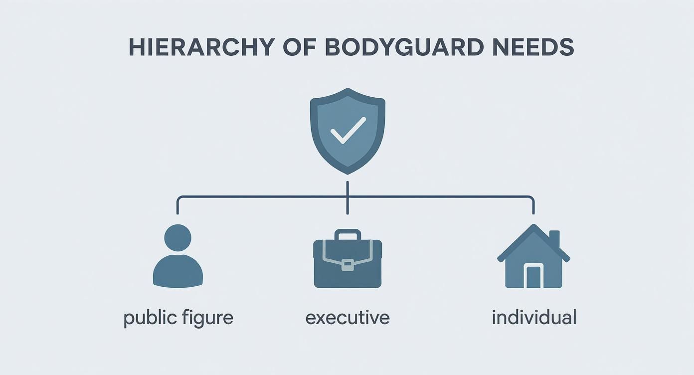 Infographic about private security bodyguard