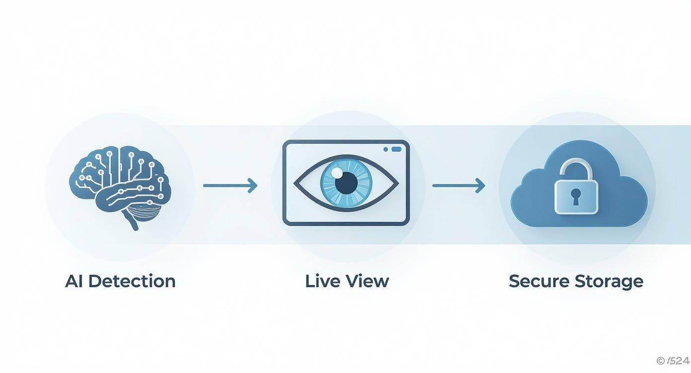 Infographic about security camera monitoring