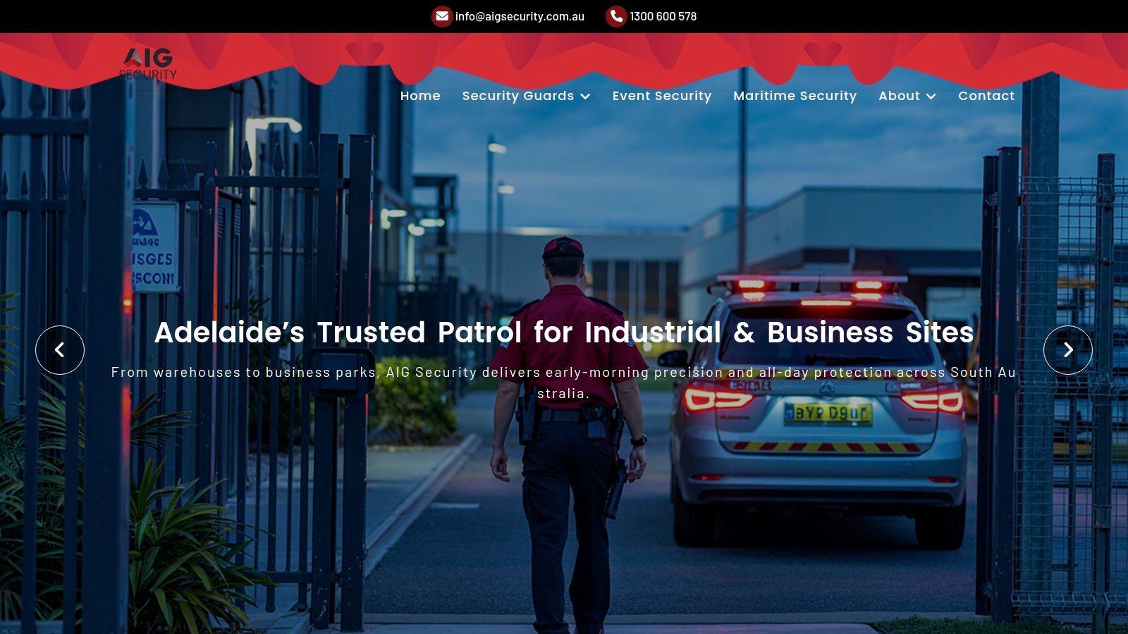 AIG Security – Mobile Patrols Adelaide