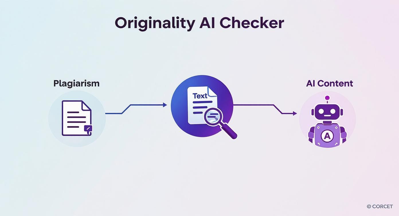 Infographic about originality ai checker