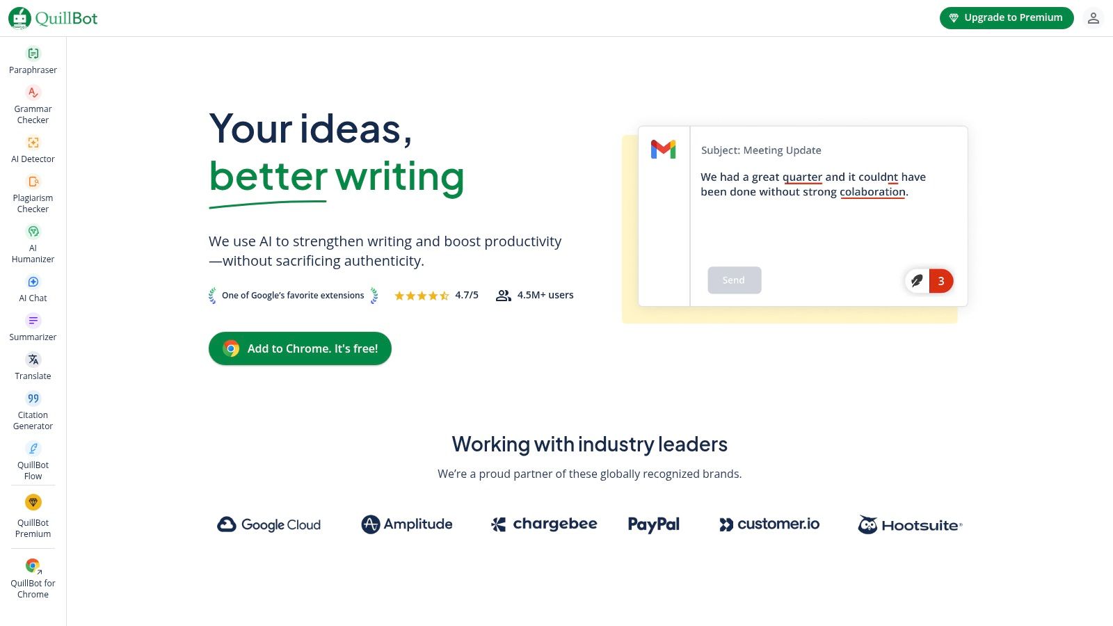 QuillBot (Paraphraser + AI Humanizer)