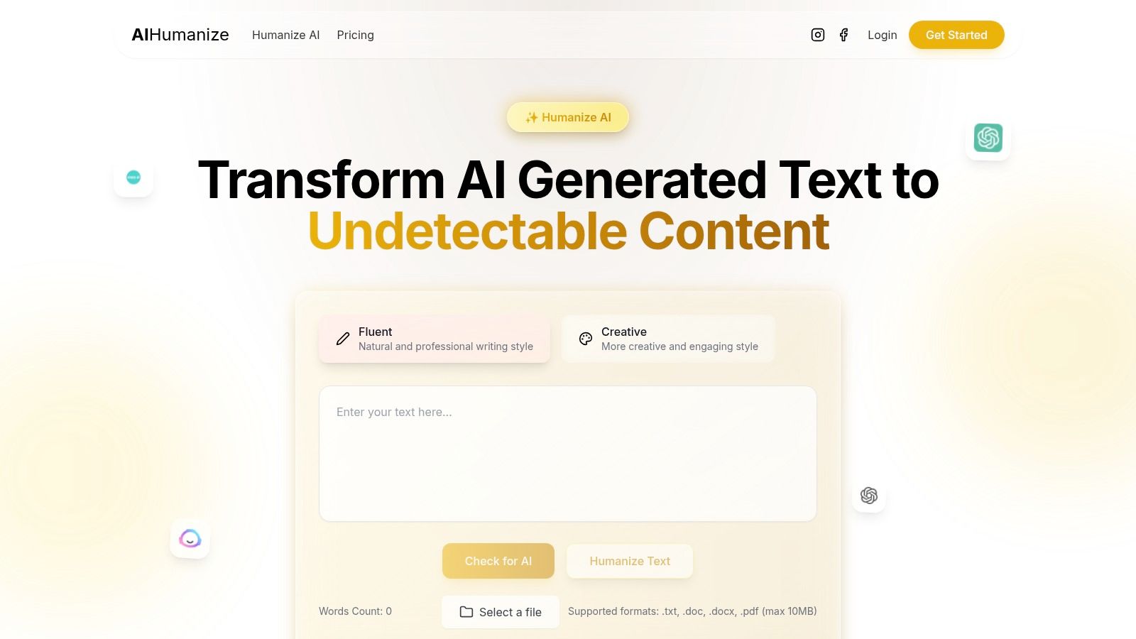 AIHumanize.us — AI Humanizer + Detector