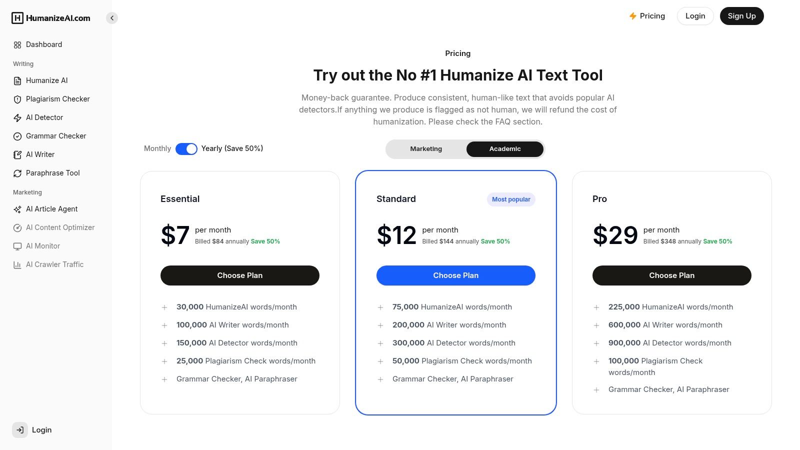 HumanizeAI.com — Humanize AI Text Suite