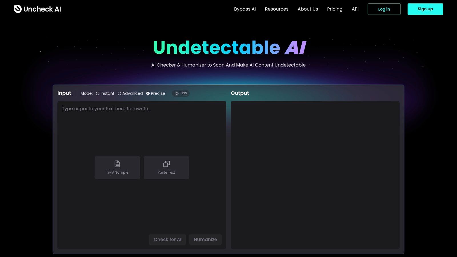 Uncheck AI