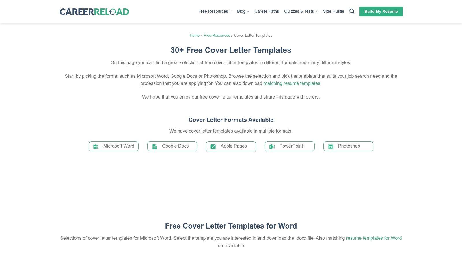 Career Reload