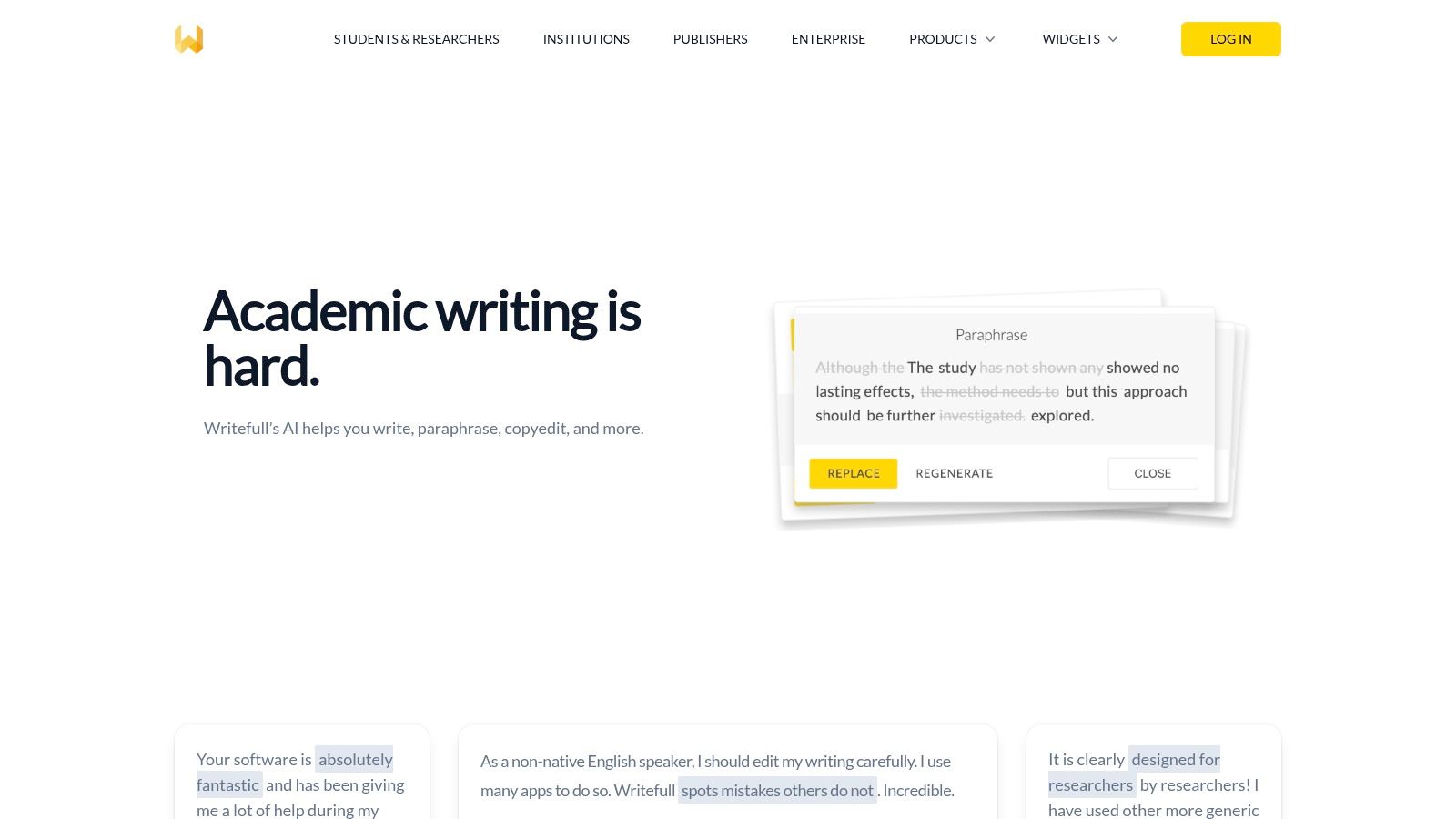 Writefull (for academics; Overleaf/Word)