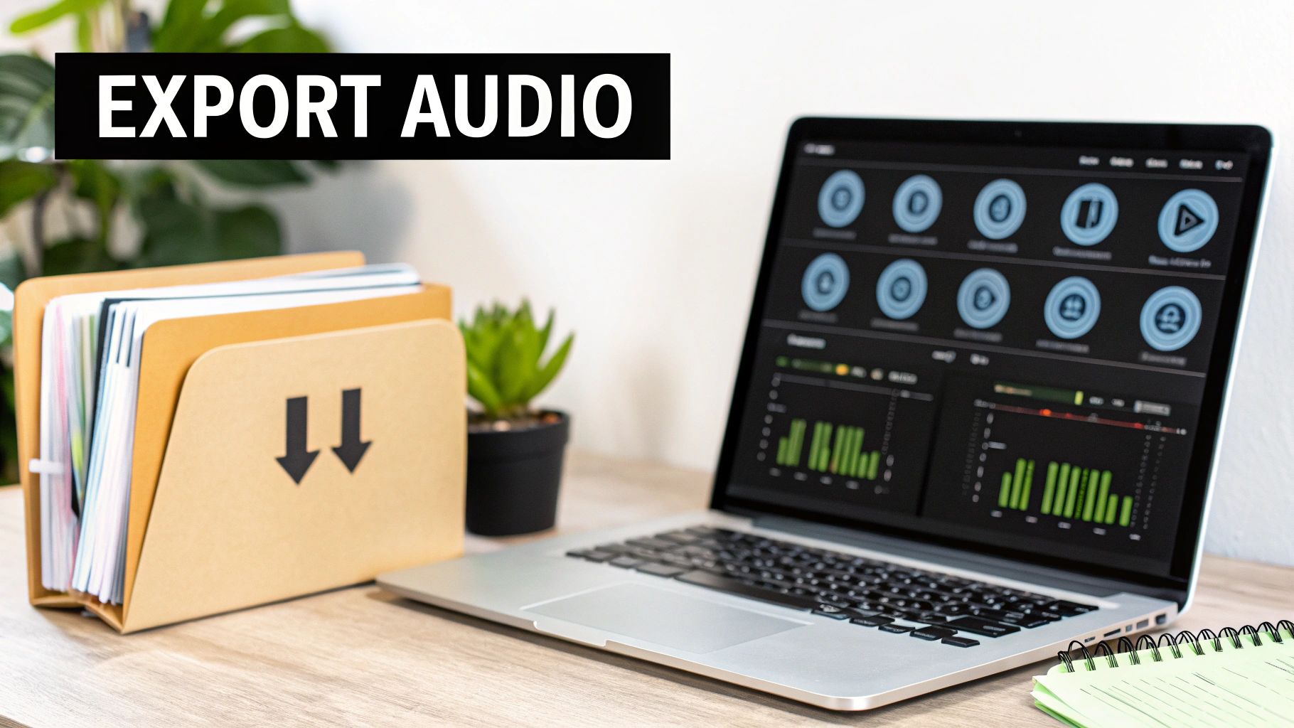 A sound engineer at a mixing console, carefully adjusting levels for a final audio mix.