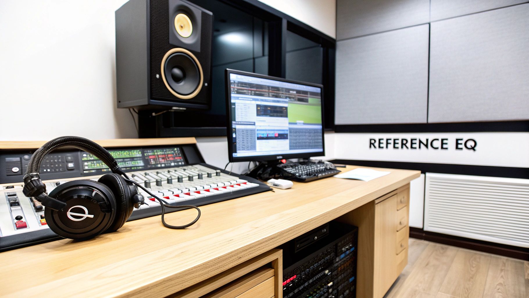 Infographic showing key data about Flat/Reference EQ Setting
