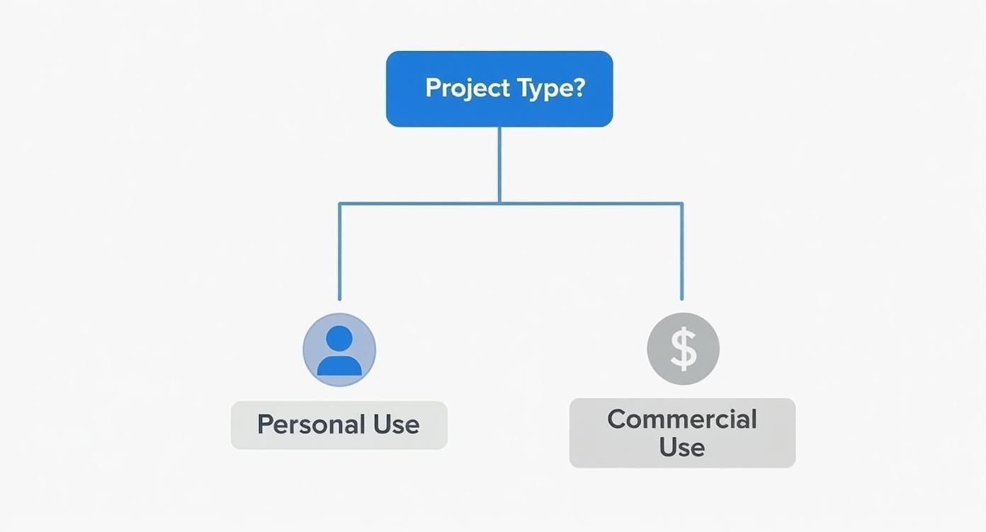 Infographic about royalty free music and sound effects