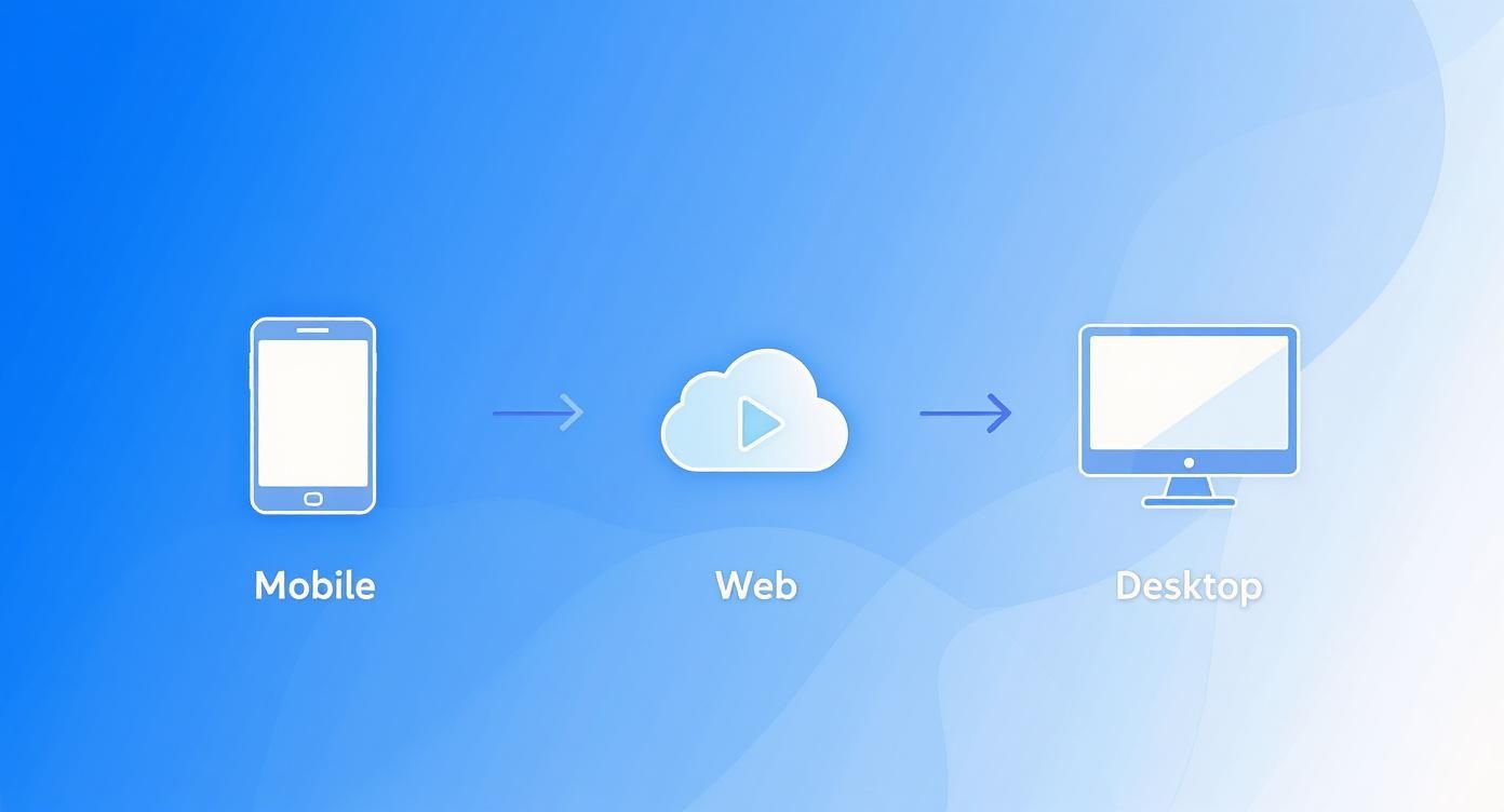 Infographic about how to add audio to video