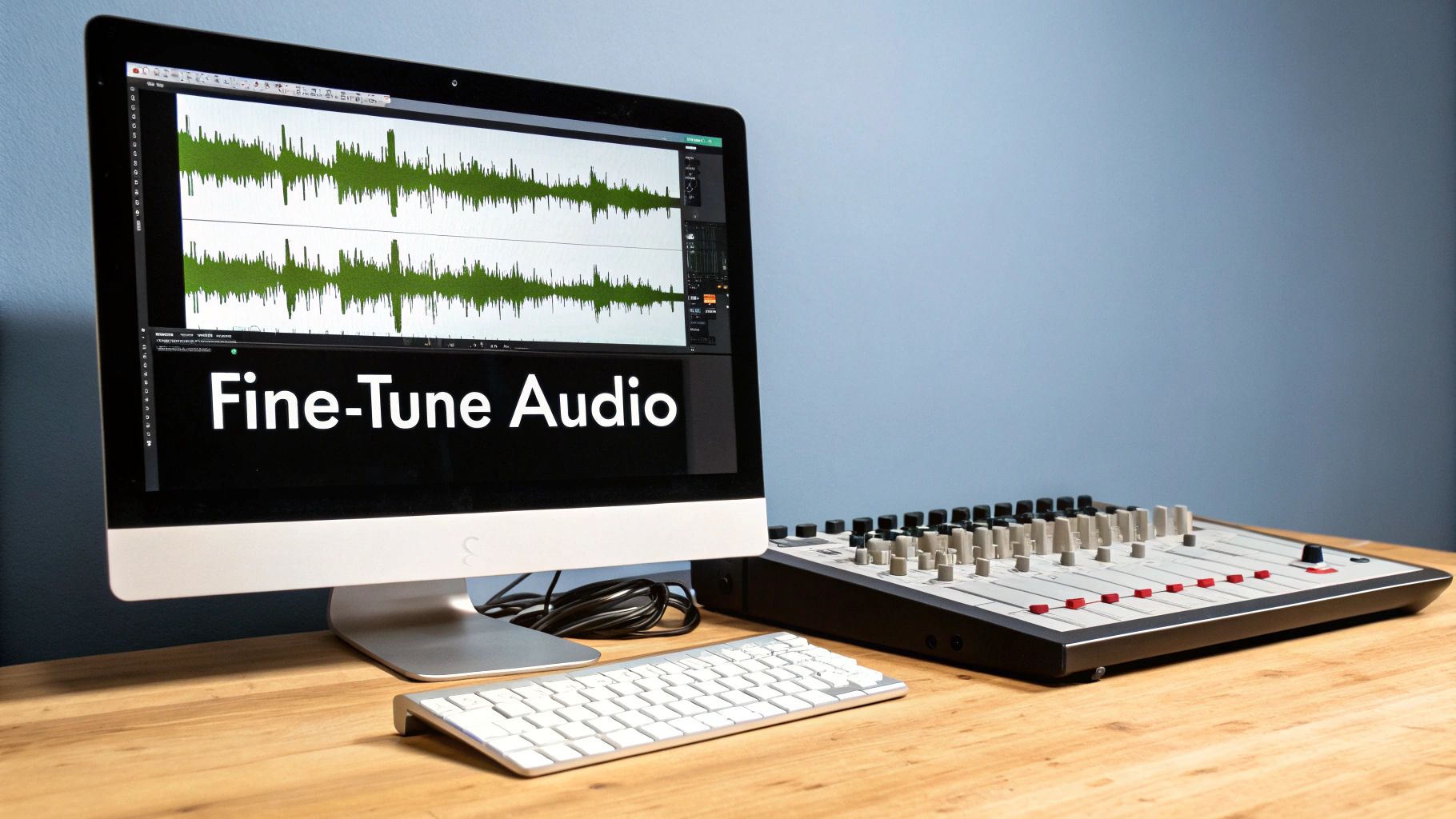 Sliders and knobs on an audio mixing board, representing customization and control.