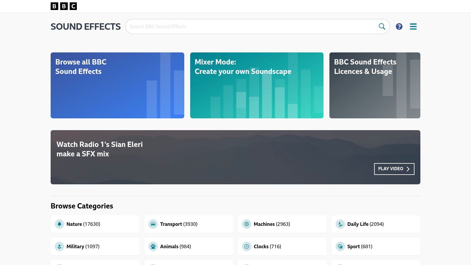 BBC Sound Effects Archive (Rewind)