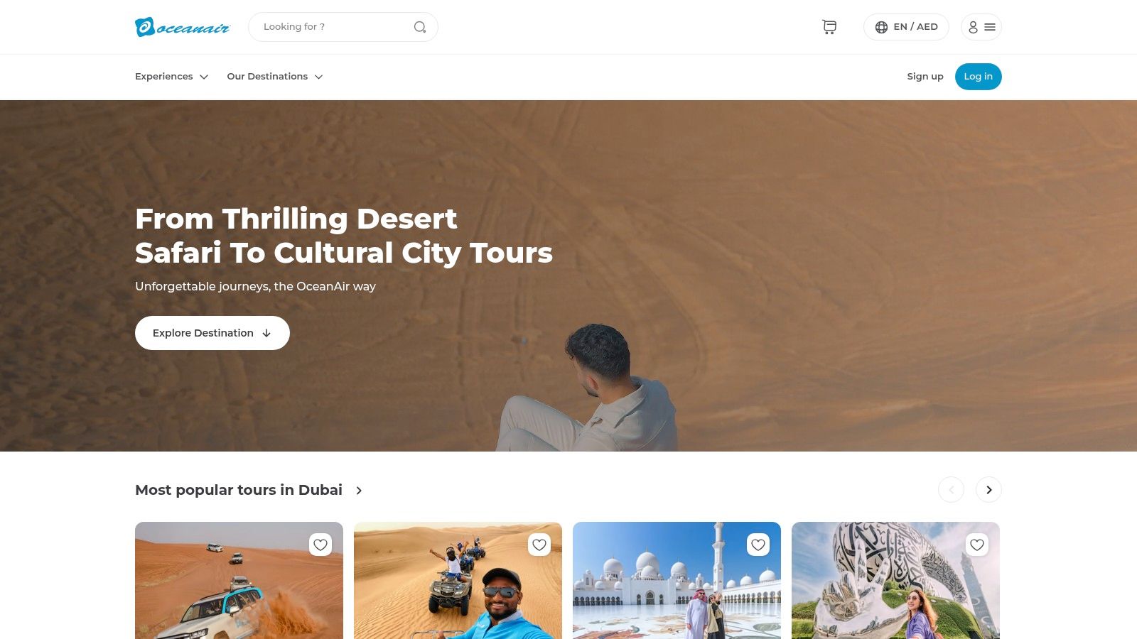 A view of the Al Khayma Camp by OceanAir Travels, set up for an evening desert safari in Dubai.