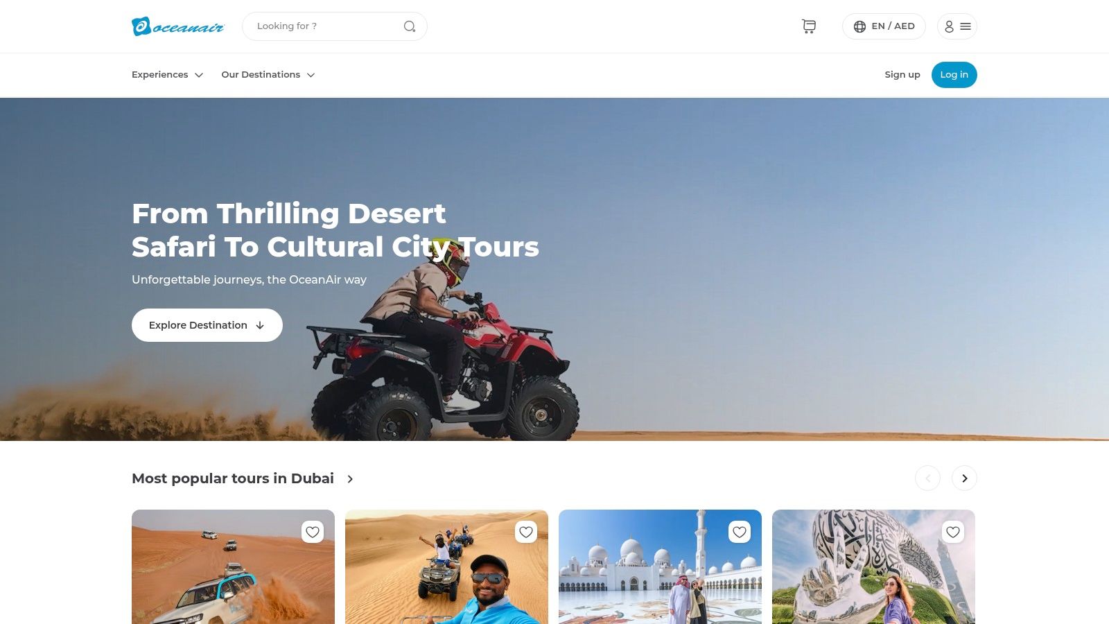 A person enjoys the sunset views on one of the tours offered by OceanAir Travels.