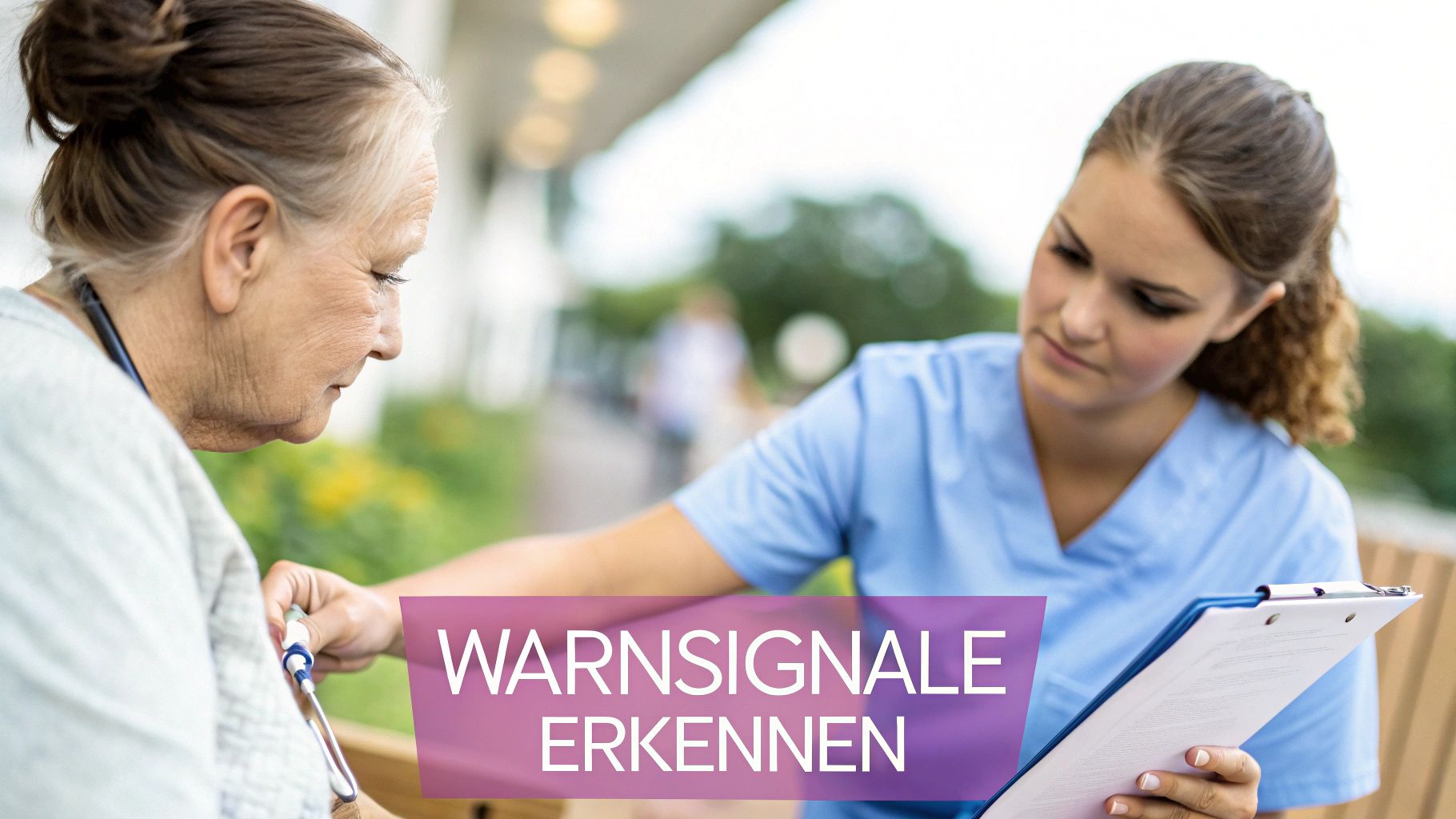 Warnsignale für Gewalt in der Pflege