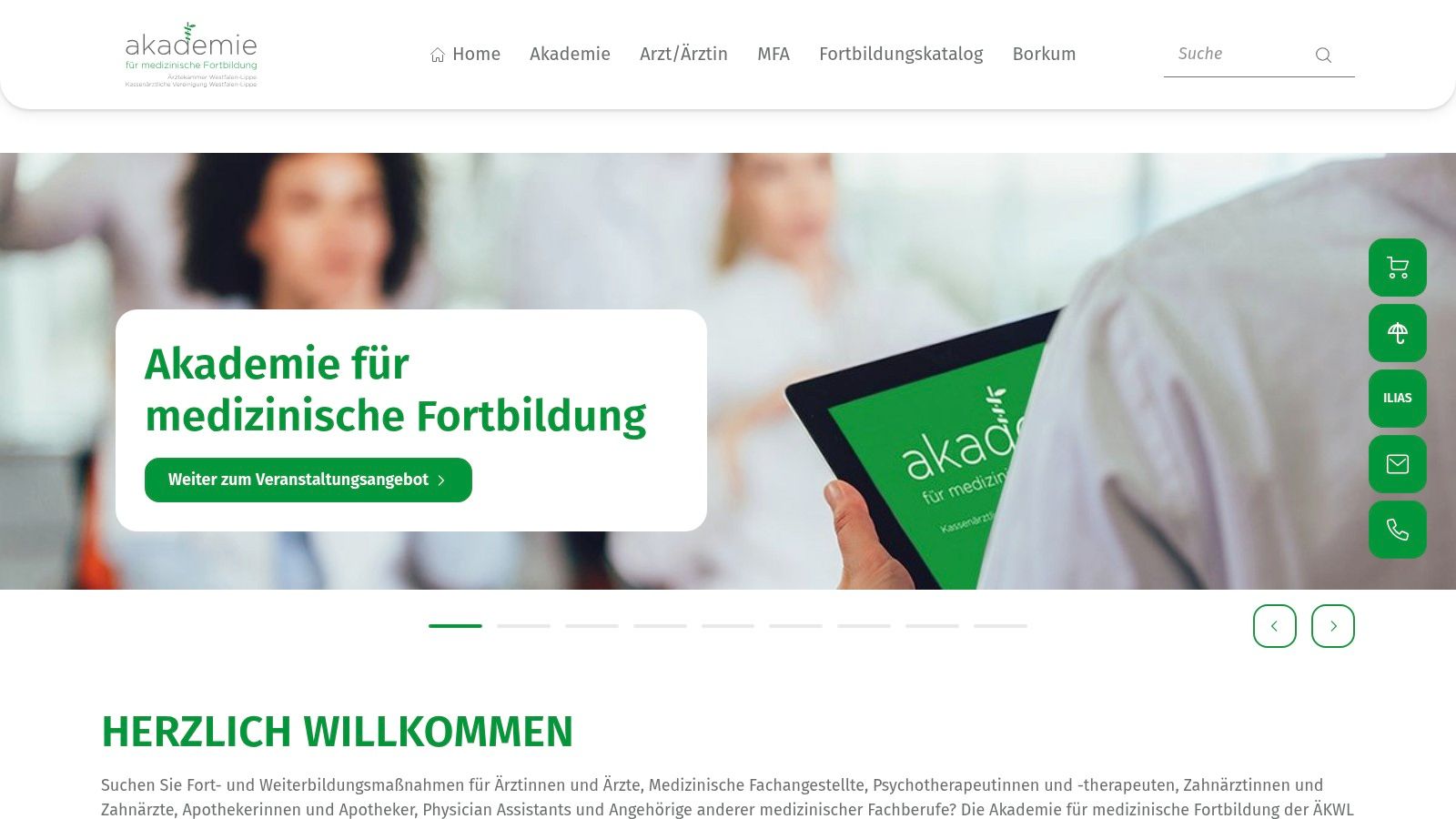 Akademie für medizinische Fortbildung der ÄKWL und KVWL (Westfalen-Lippe)