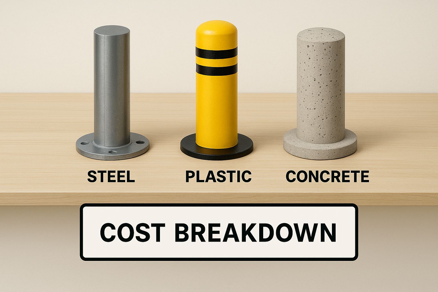 Infographic about bollard installation cost
