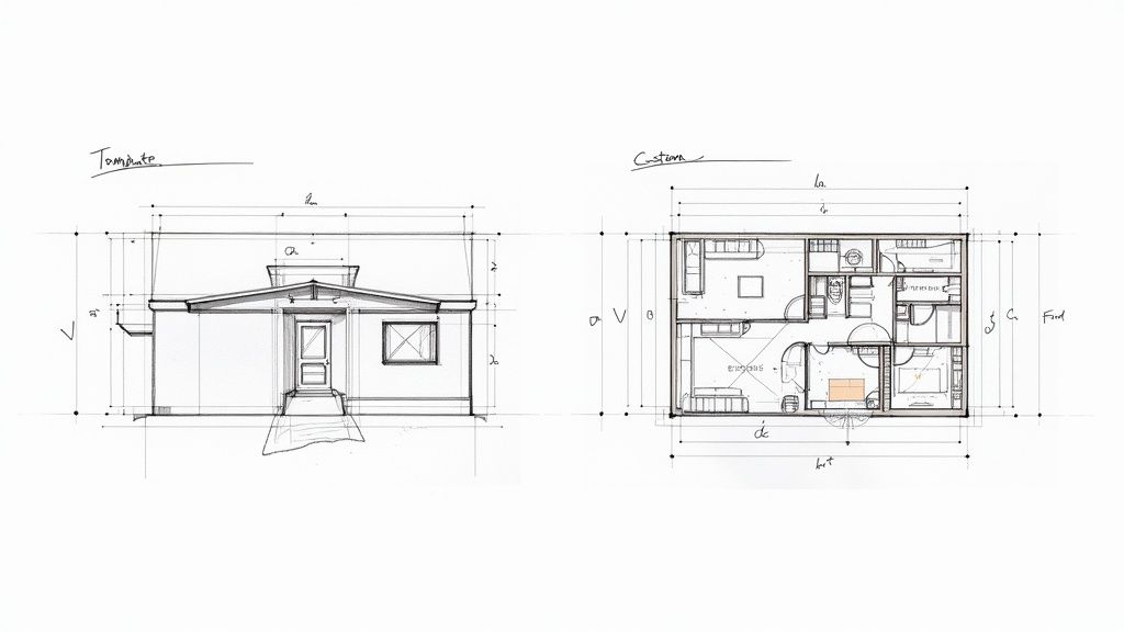 An abstract image showing geometric shapes and lines, representing the building blocks of a website design.
