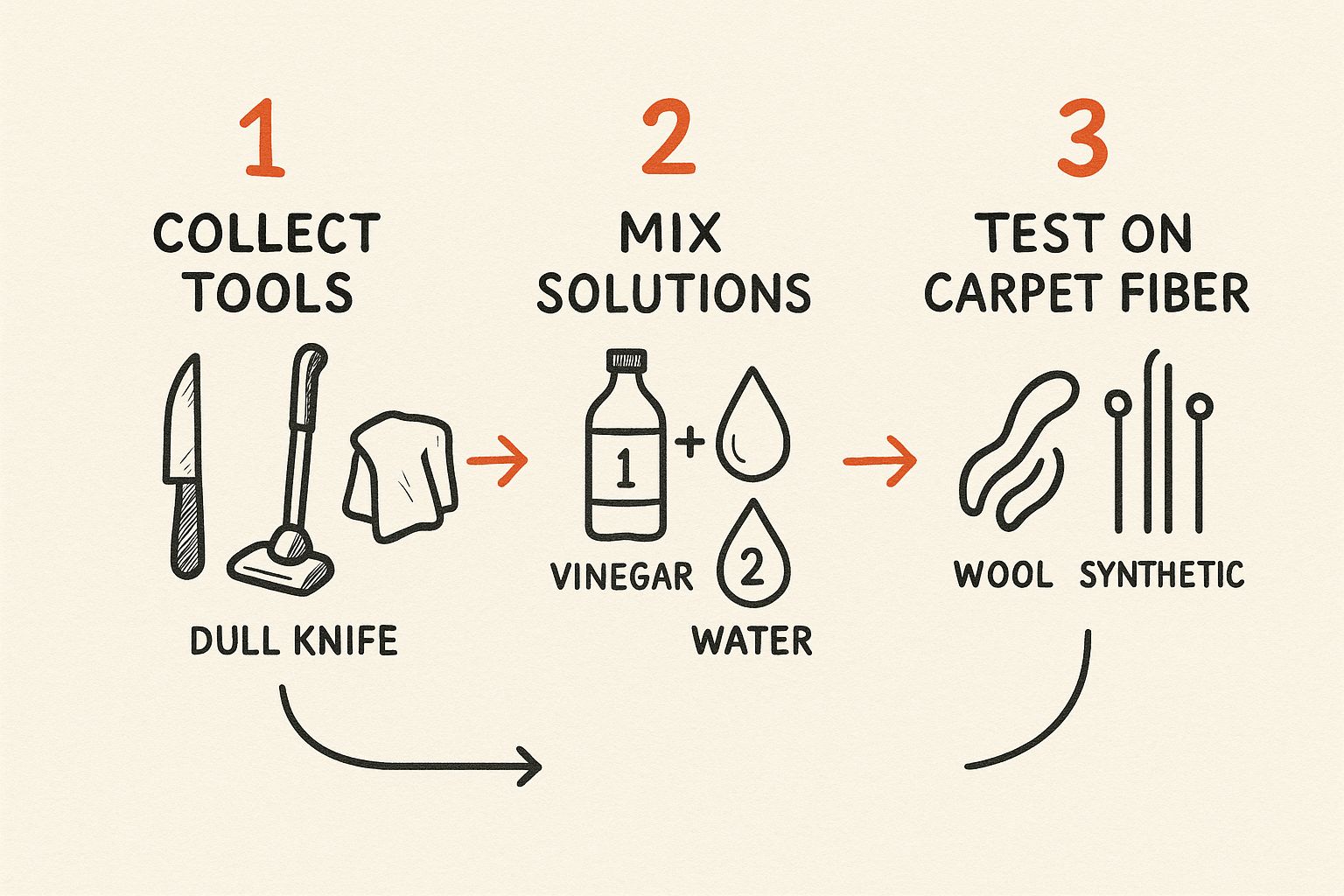 Infographic about how do i get mud out of carpet