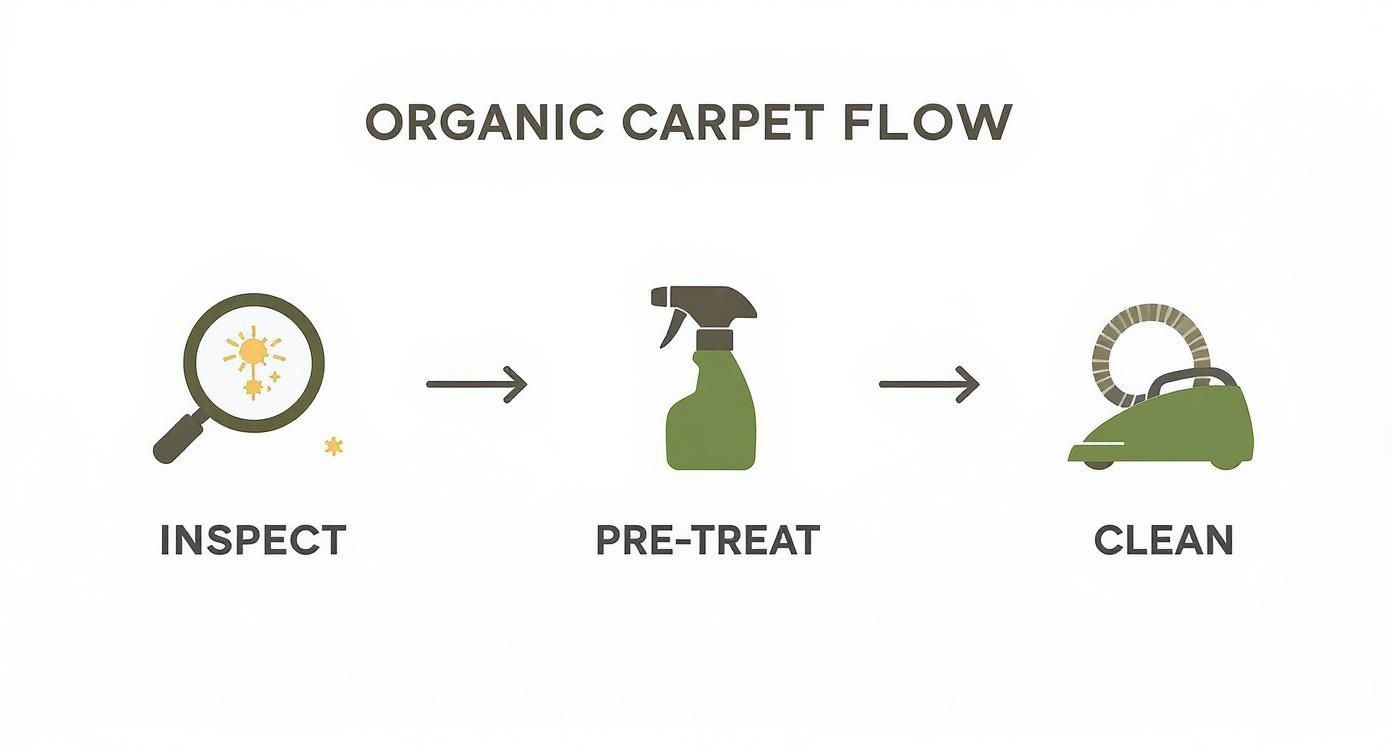 Infographic about organic carpet cleaning near me