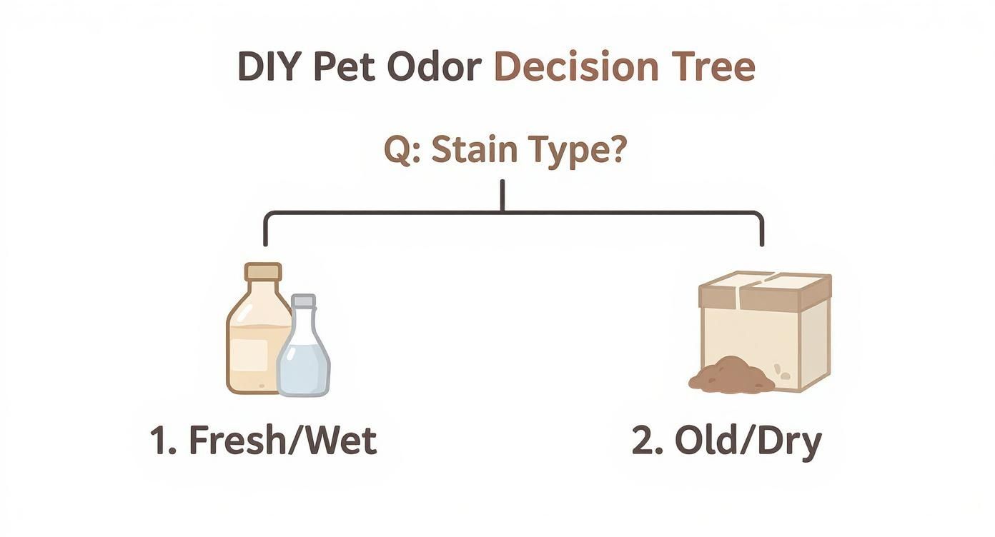 Infographic about best carpet cleaner for pet odors