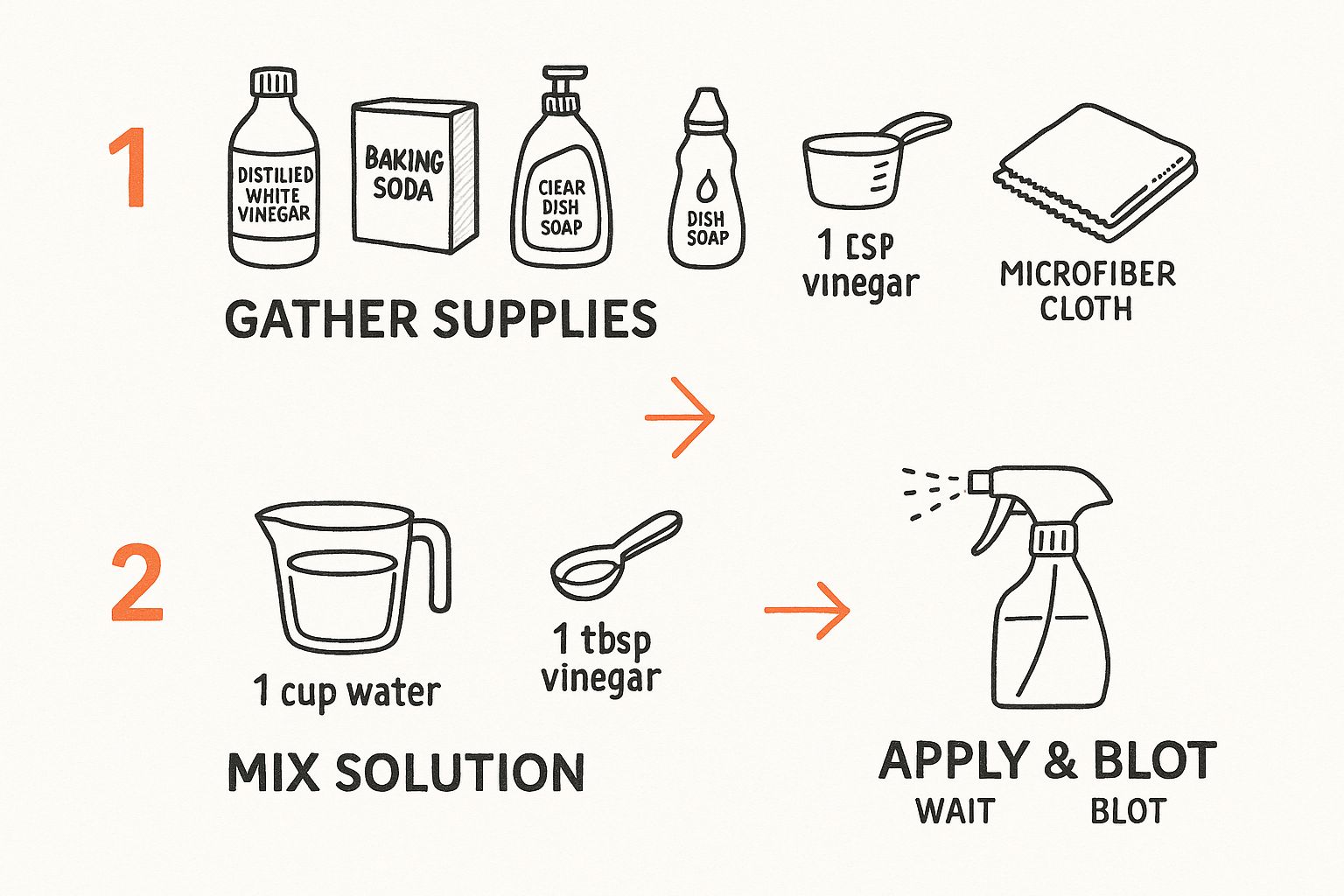 Infographic about removing set in carpet stains