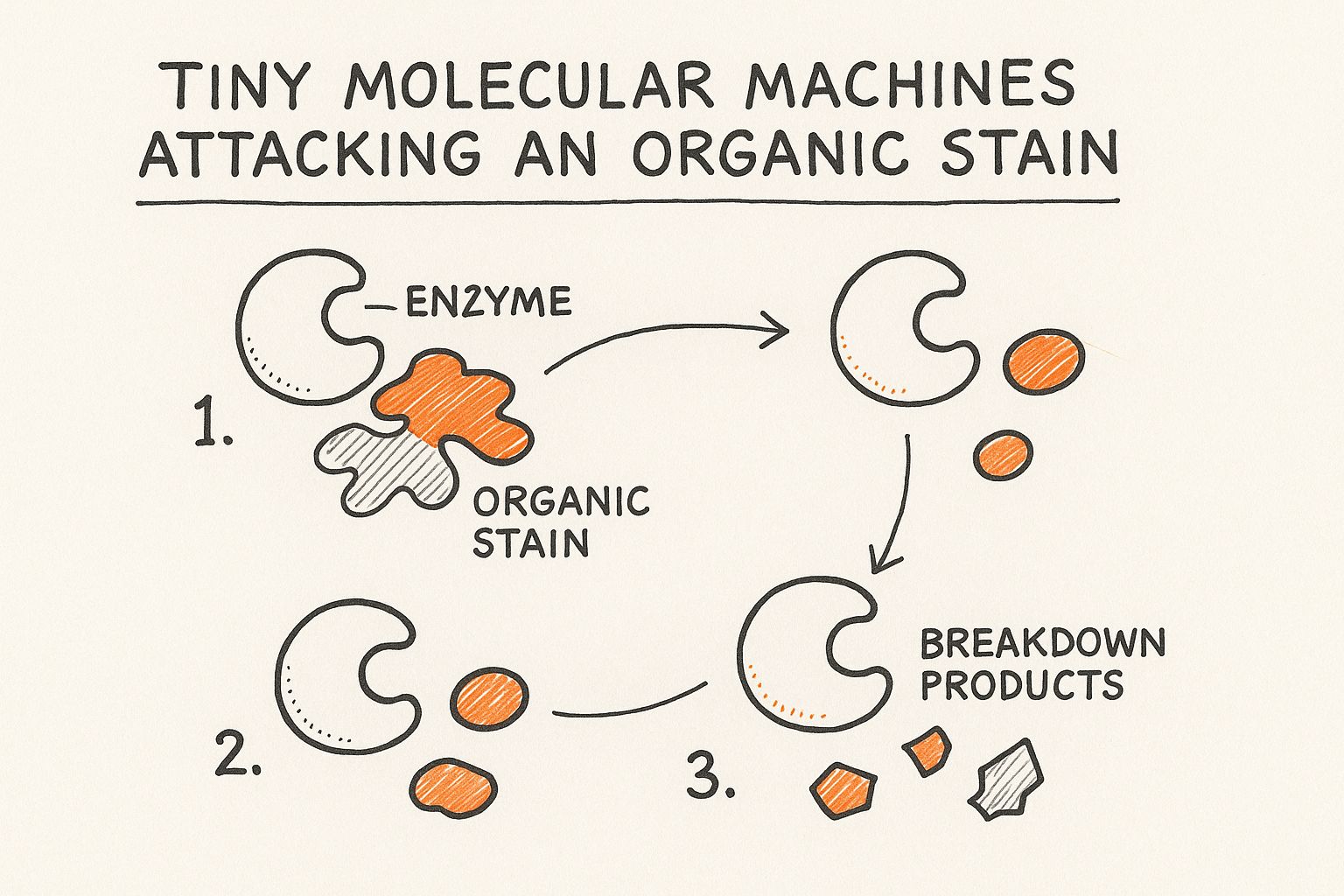 Infographic about what is an enzymatic cleaner