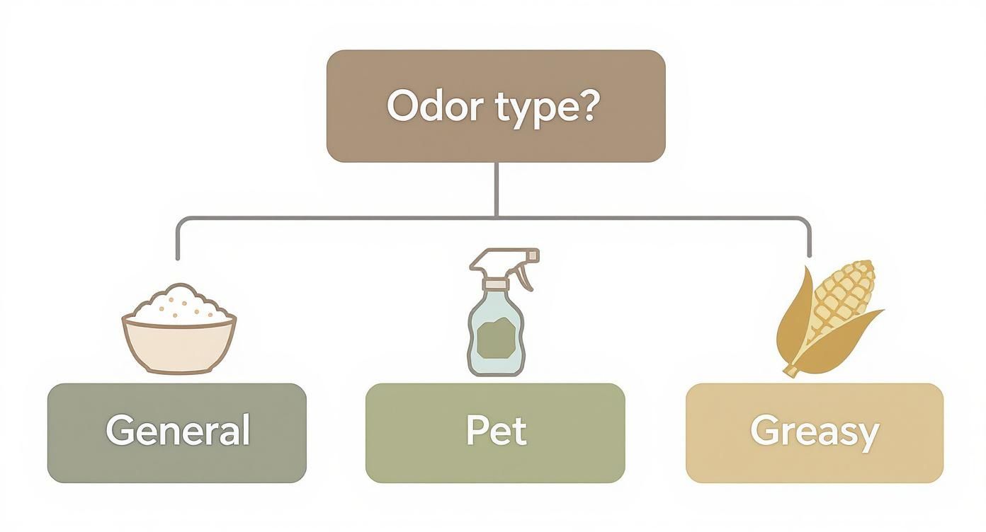 Infographic about get odor out of carpet
