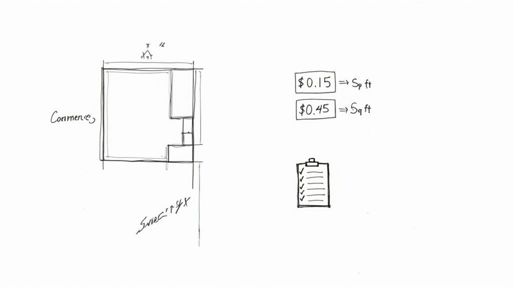 A professional cleaner using commercial equipment to deep clean an office carpet.