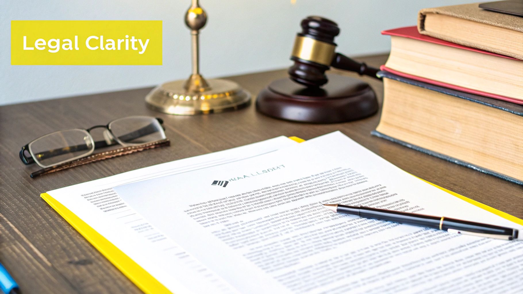 A professional reviewing legal documents in a well-lit Wellington office setting.