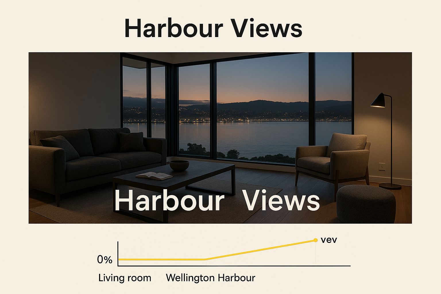 Infographic about Living Near Wellington Harbour: Views