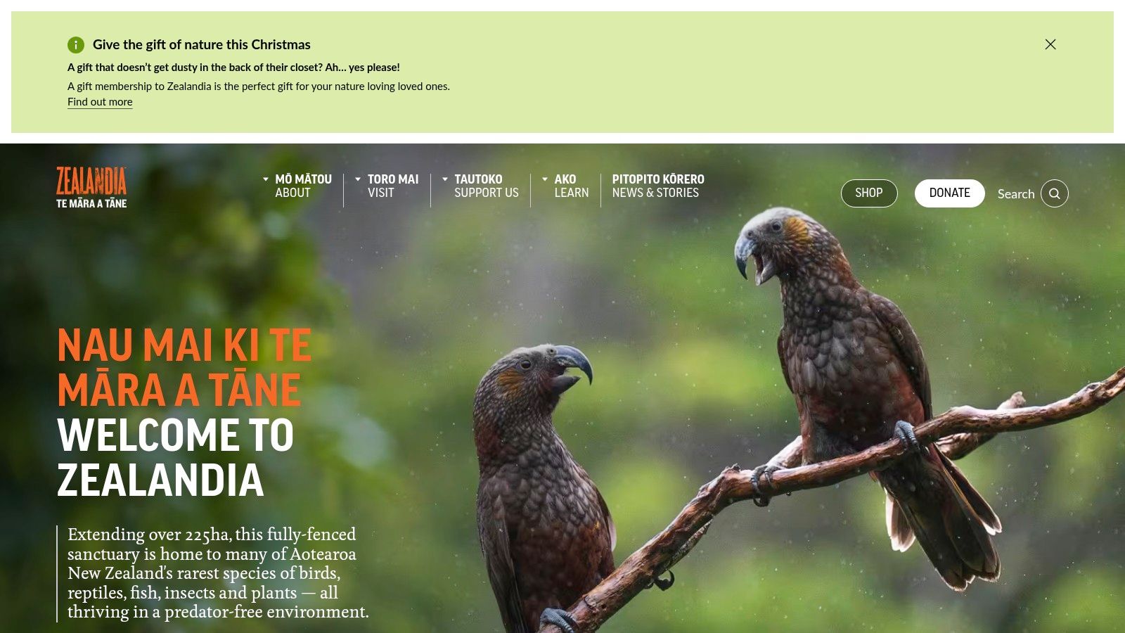 ZEALANDIA Te Māra a Tāne (Urban Eco-Sanctuary)