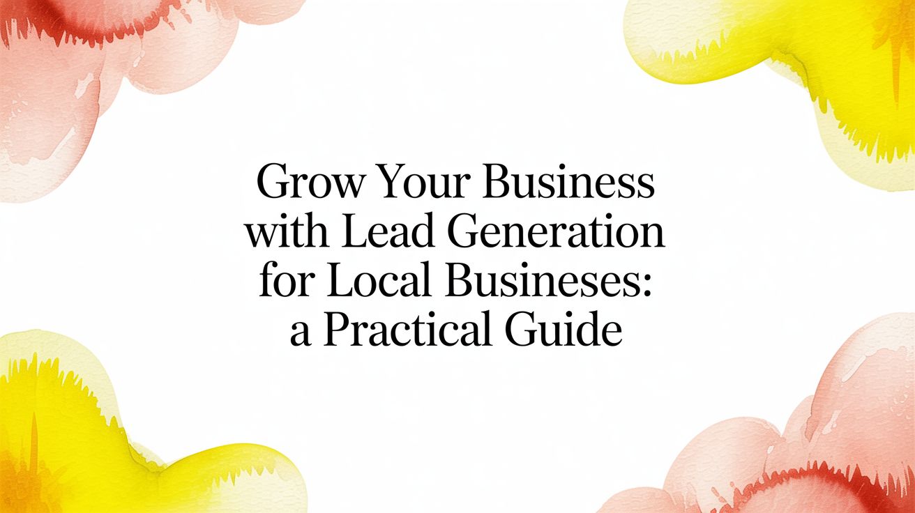 Grow Your Business with lead generation for local businesses: A Practical Guide