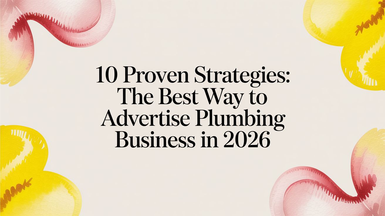10 Proven Strategies: The Best Way to Advertise Plumbing Business in 2026