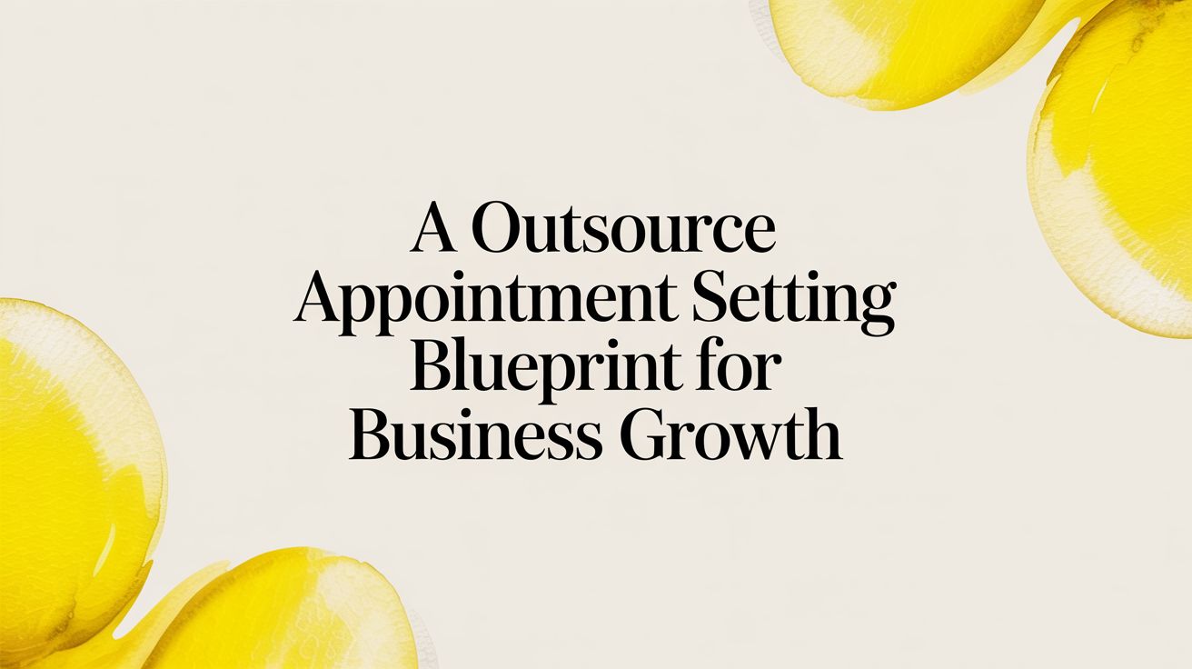 A outsource appointment setting blueprint for business growth