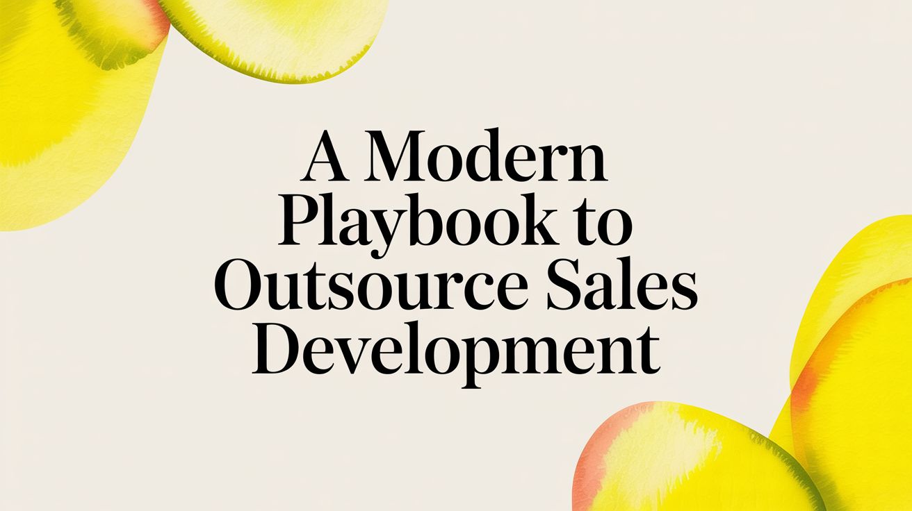 A Modern Playbook to Outsource Sales Development