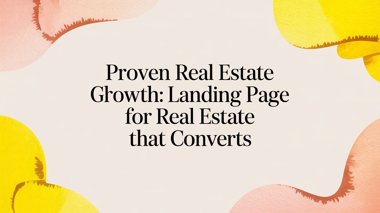 Proven Real Estate Growth: landing page for real estate that converts