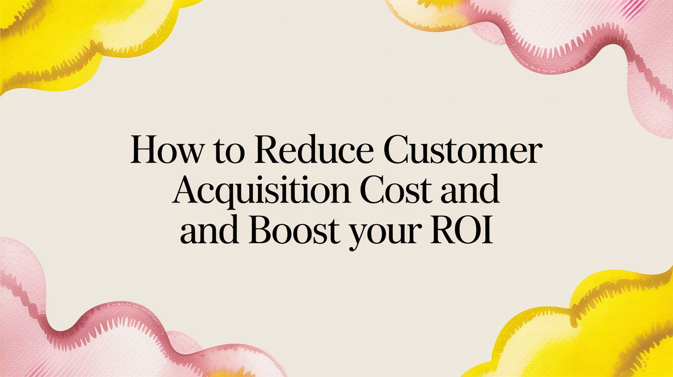 How to Reduce Customer Acquisition Cost and Boost Your ROI