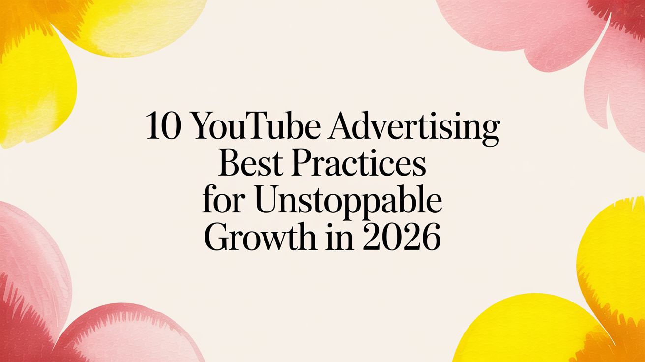 10 YouTube Advertising Best Practices for Unstoppable Growth in 2026