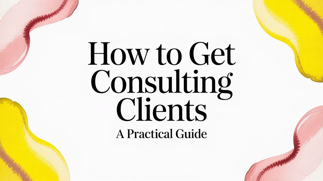 How to Get Consulting Clients A Practical Guide