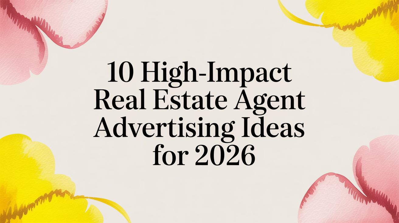 10 High-Impact Real Estate Agent Advertising Ideas For 2026