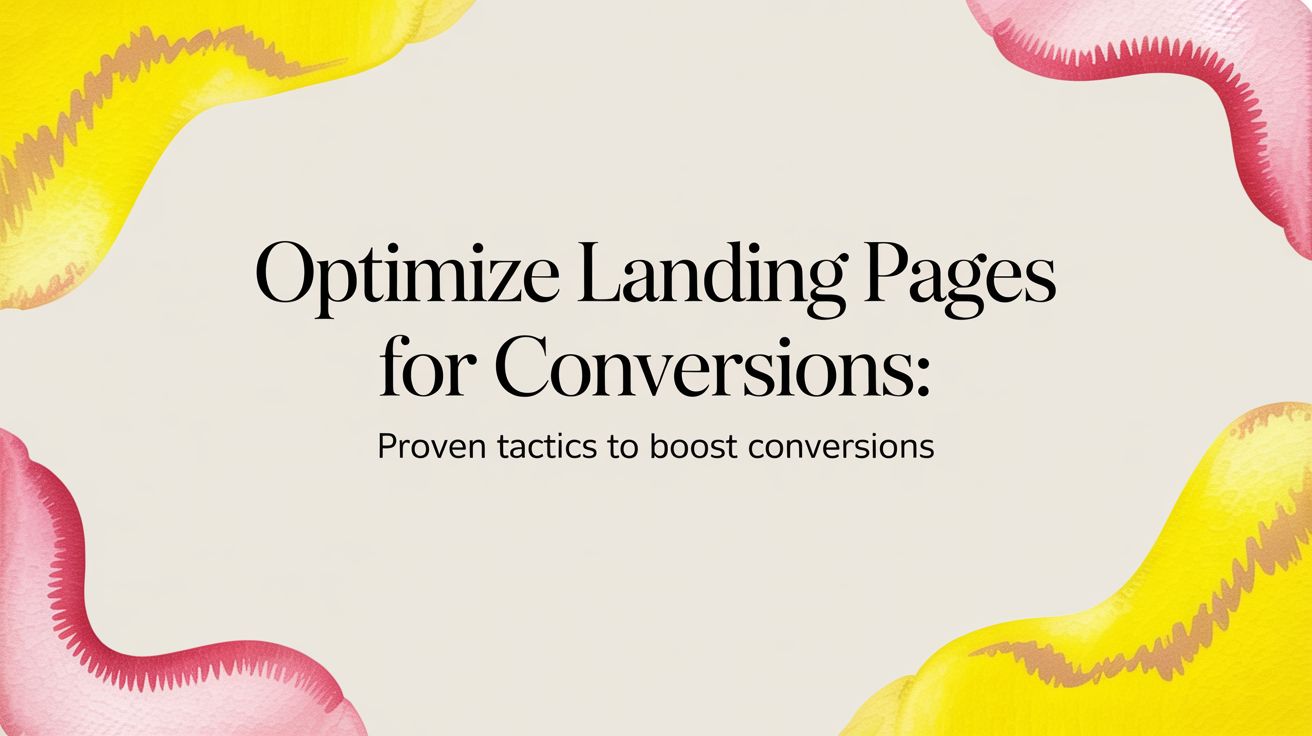 Optimize Landing Pages for Conversions: Proven Tactics to Boost Conversions