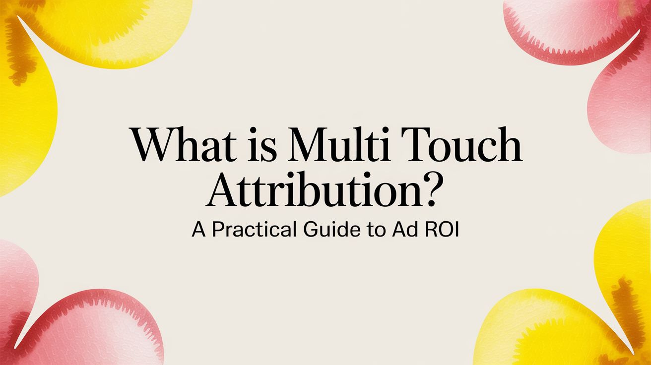 What is multi touch attribution? A Practical Guide to Ad ROI