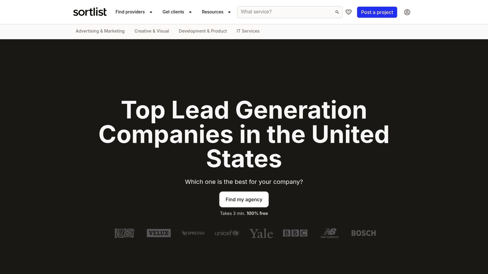 Sortlist – Lead Generation Agencies (U.S.)
