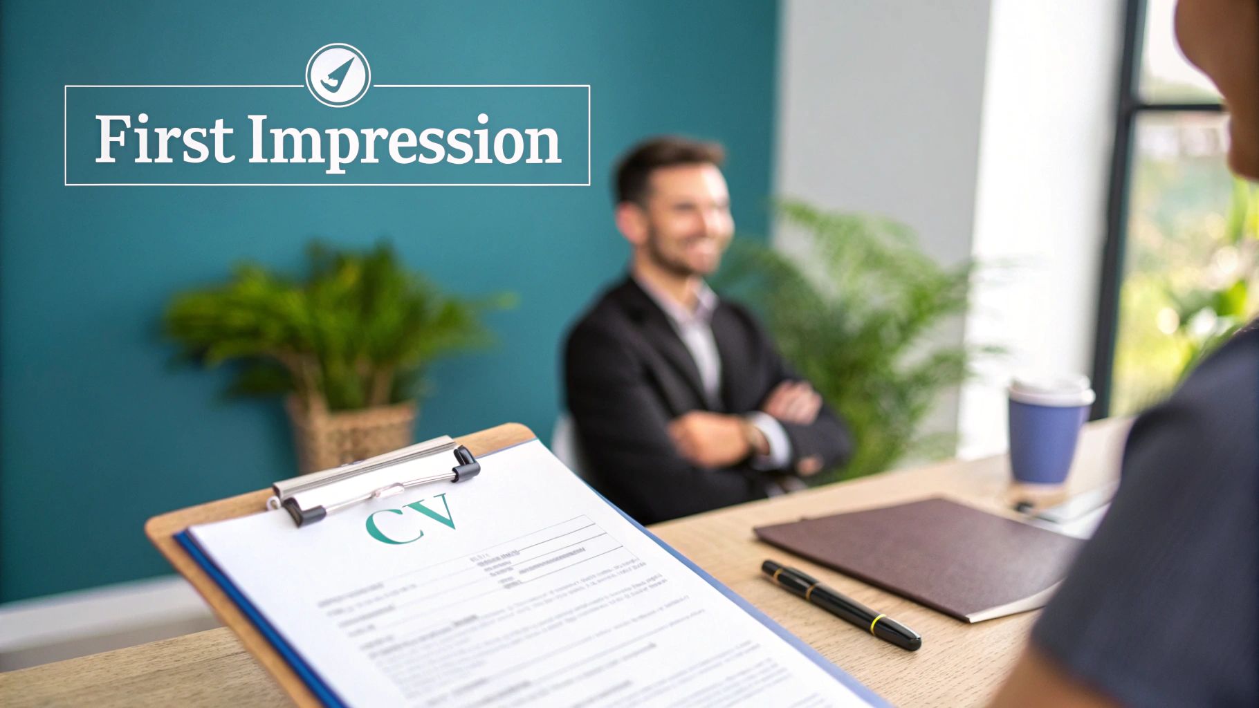 How to write a cv personal statement: Quick Guide 2 A professional reviewing a CV on a laptop with a focused expression.