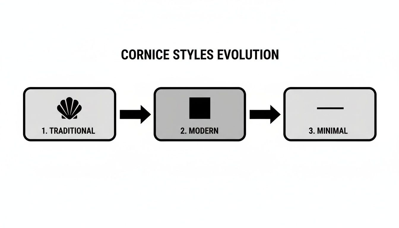 Infographic about what is a cornice board